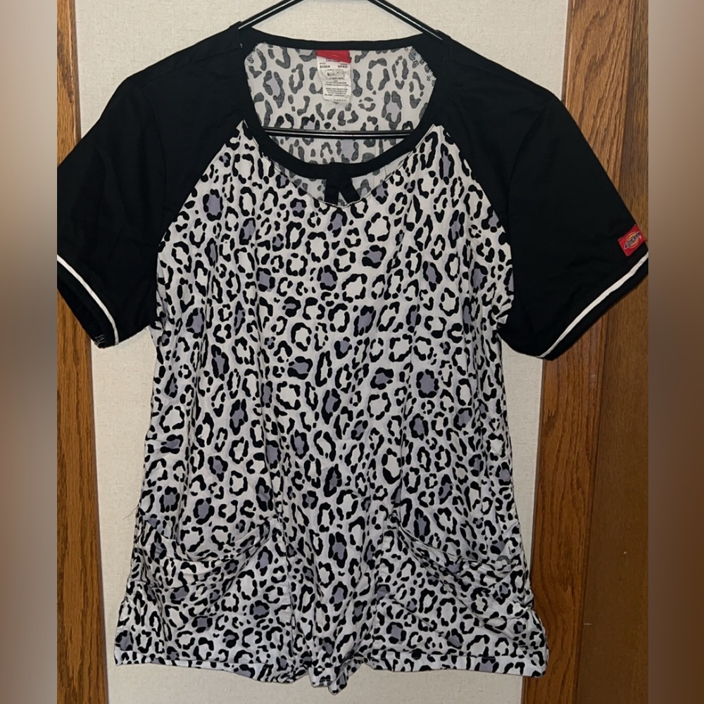 Dickies Monochrome Animal Print Top